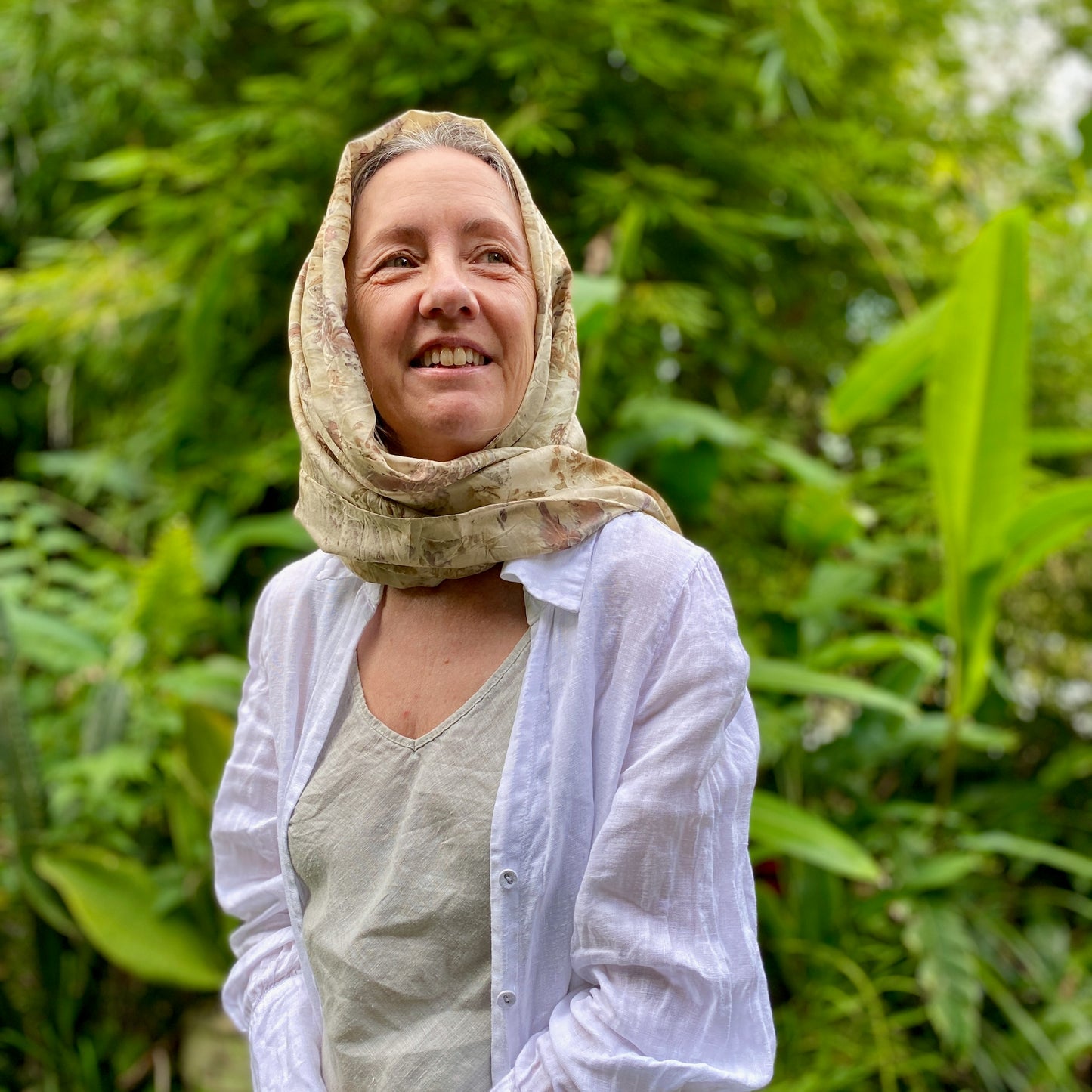 Luxury Silk Satin Scarf for Eco-Printing