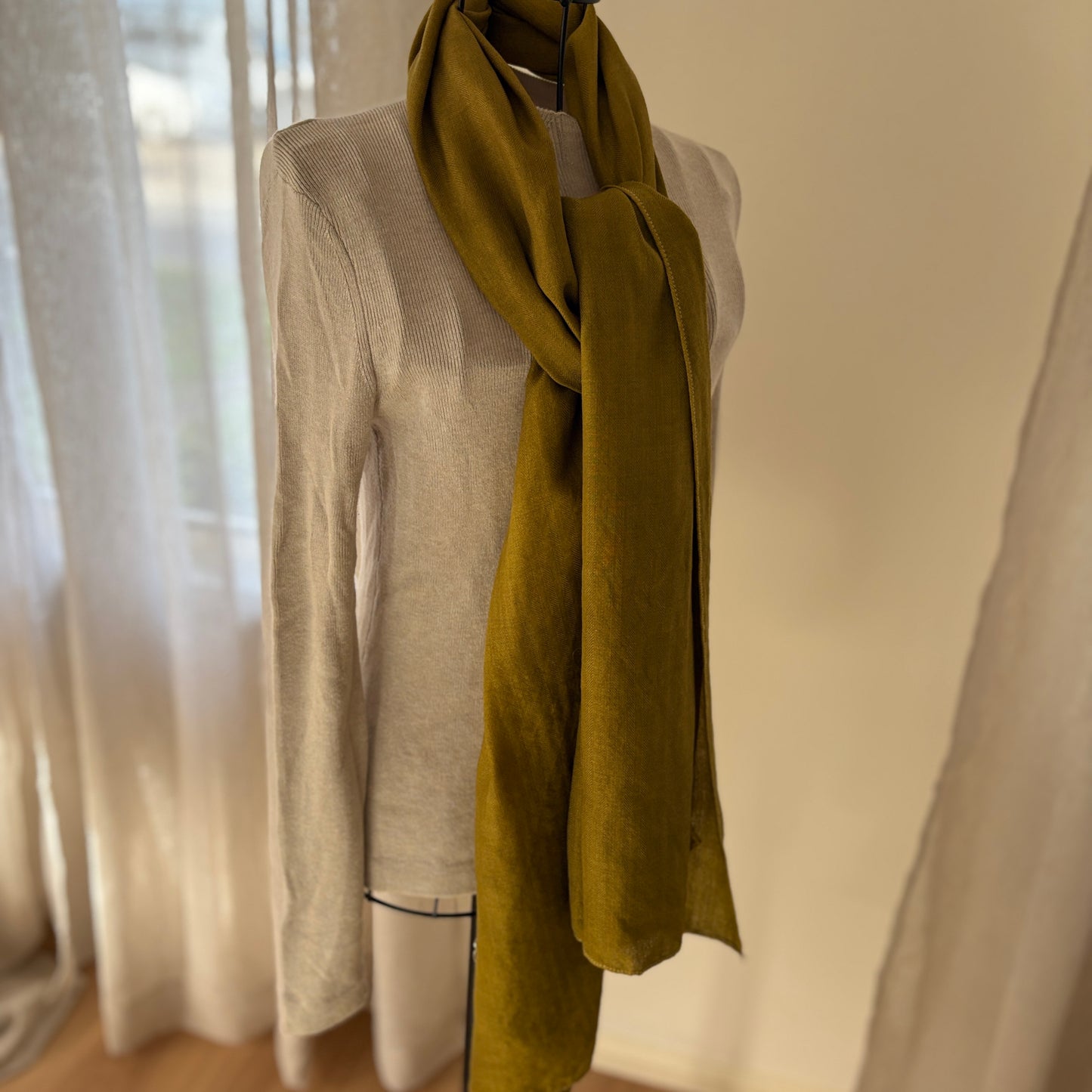 Botanical dye kit with fine wool & silk shawl and 4 colour choices