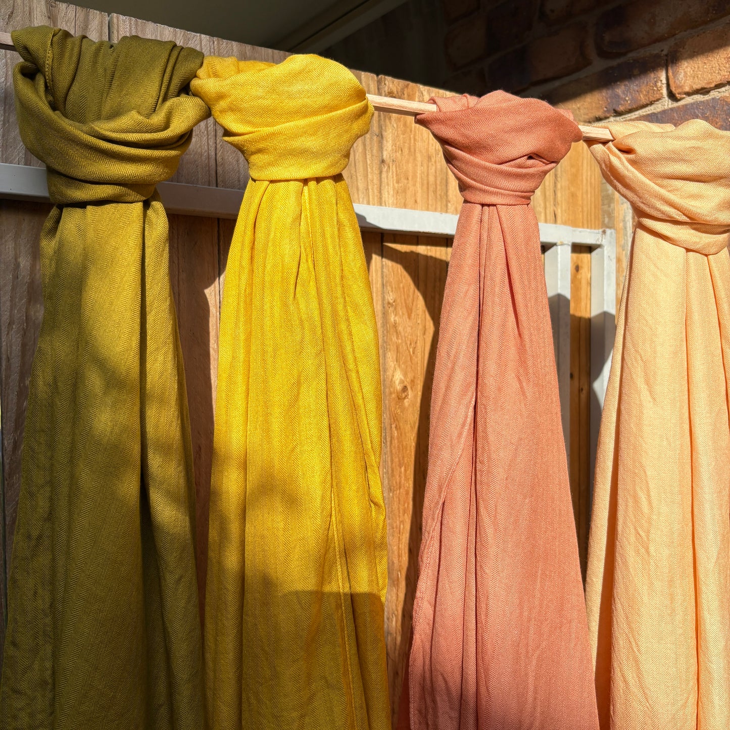 Botanical dye kit with fine wool & silk shawl and 4 colour choices