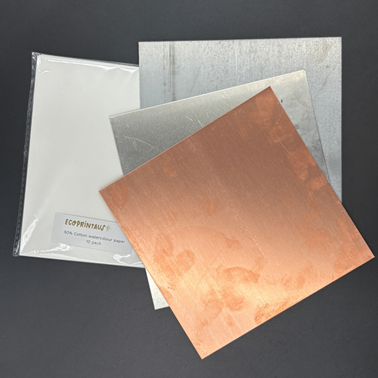 Metal plates for ecoprinting