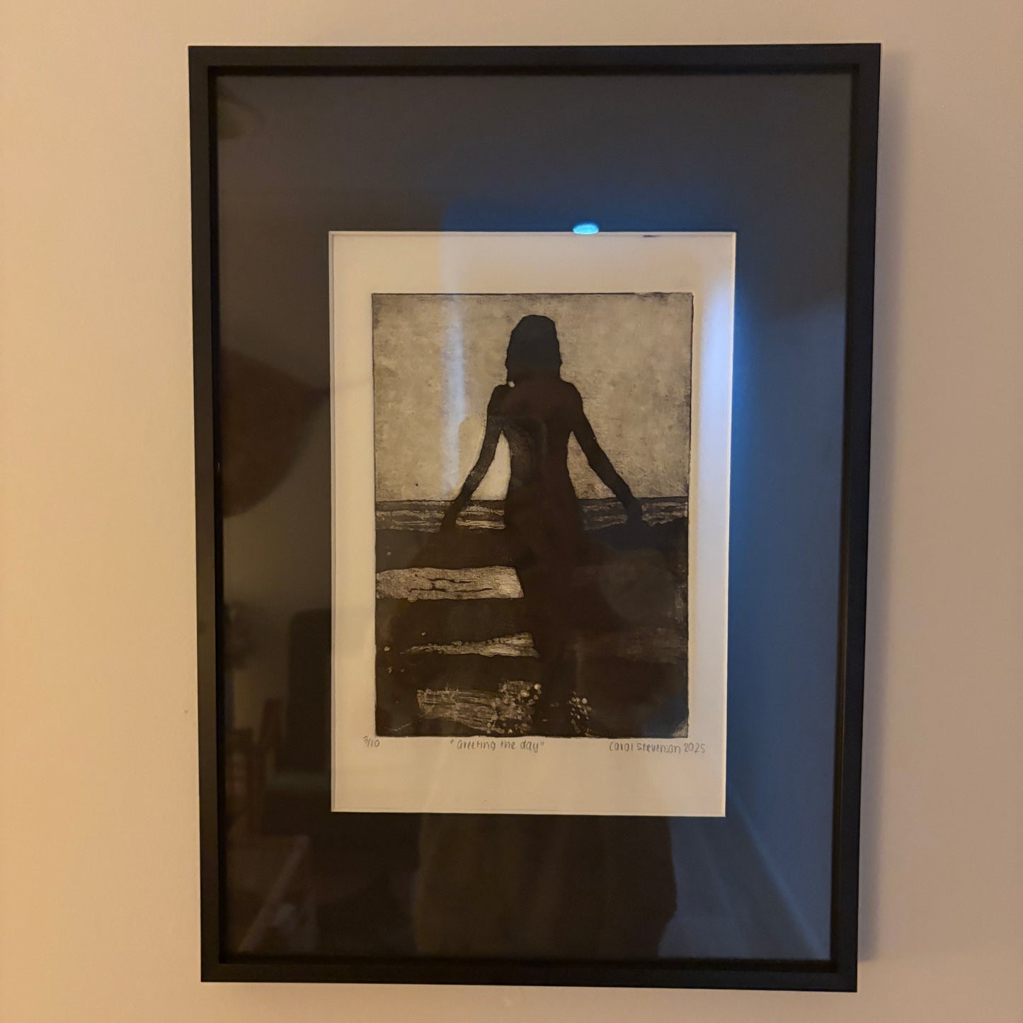 Etching 'Greeting the Day'
