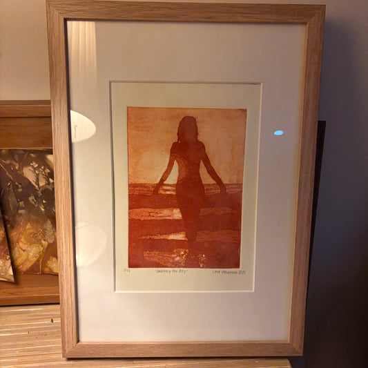Etching 'Greeting the Day'