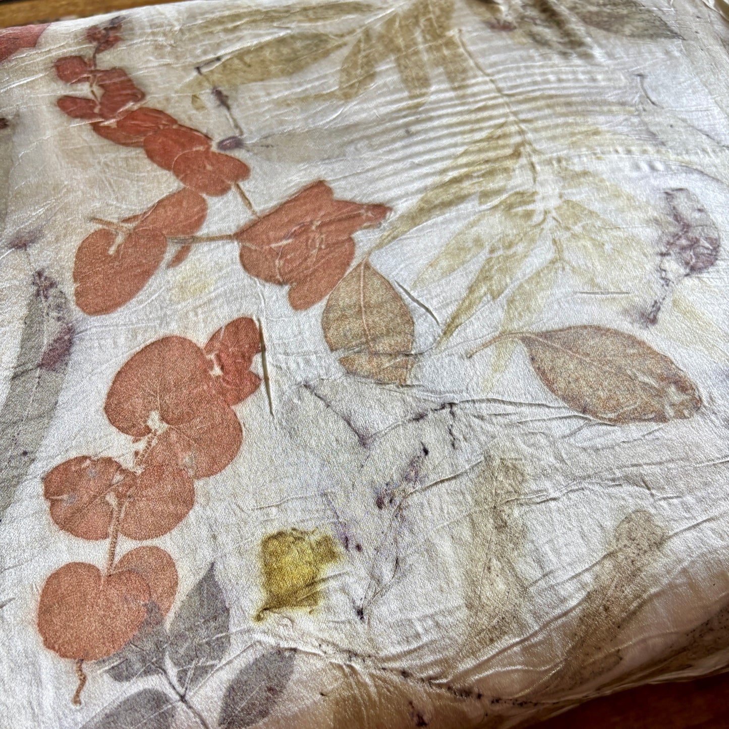 Silk satin long silk scarf