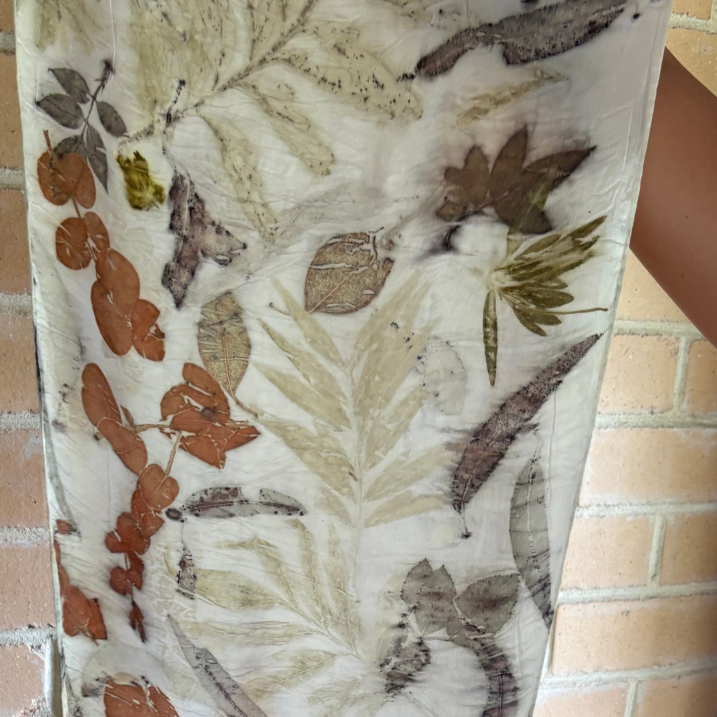 Silk satin long silk scarf