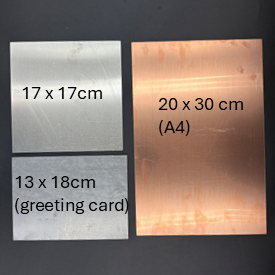 Metal plates for ecoprinting